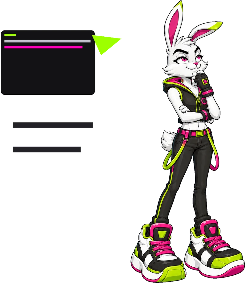 Jinxx mascot: Less fog. More signal.